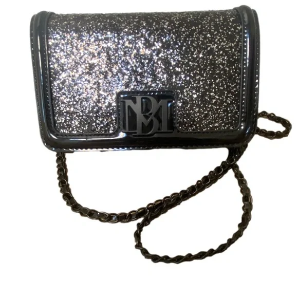 Badgley Mischka sequins crossbody chain straps purse/bag   NWT - Picture 2 of 6